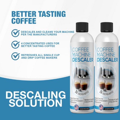 Descaling Solution for Coffee & Espresso Machines - 2 Bottle Pack